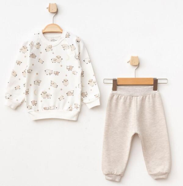 Aziz Bebe 2Li Takım 2310 Bej Melanj