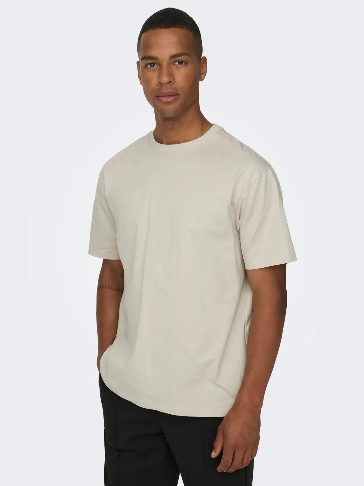 Only&Sons Tişört 22022532 Bej