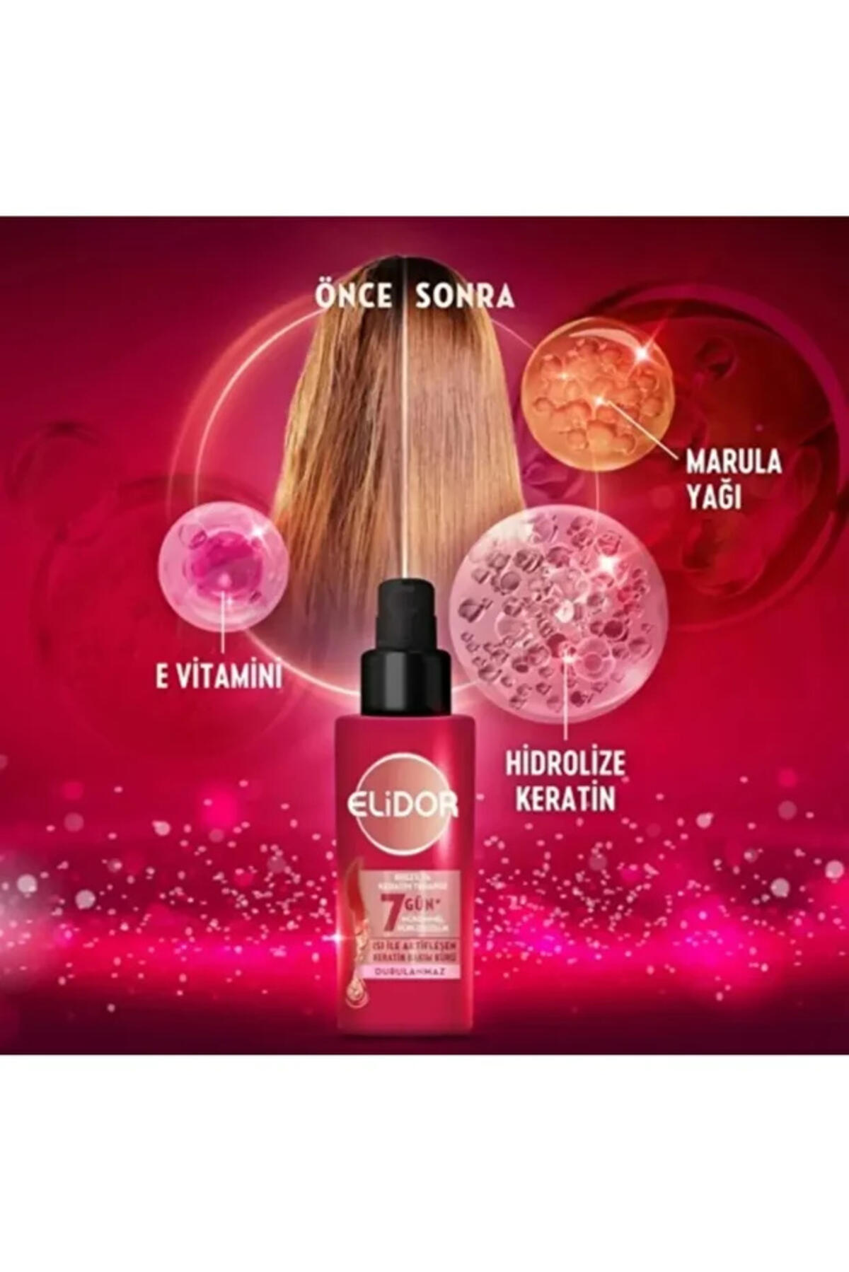 Elidor Saç Bakım Kürü Brezilya Keratin 90Ml