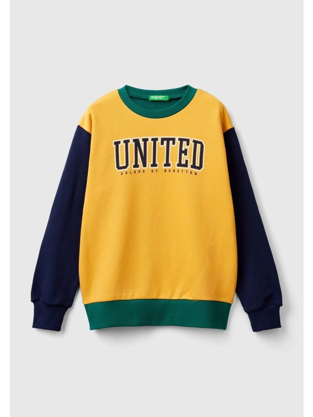 Benetton Sweatshirt Erkek Çocuk 3J68C10JM Sarı
