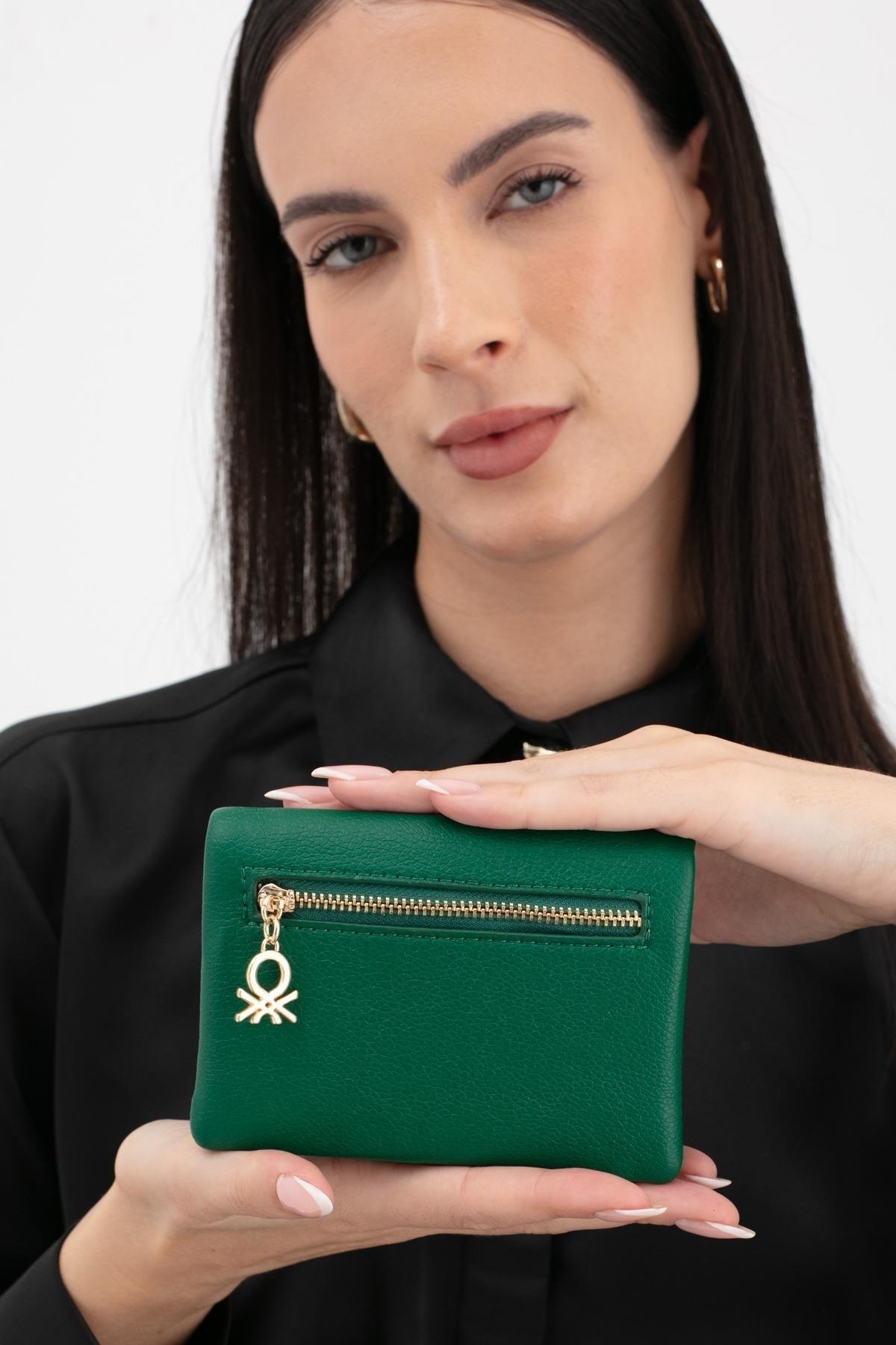 United Colors Of Benetton Kadın Cüzdan BNT_1632 Yeşil