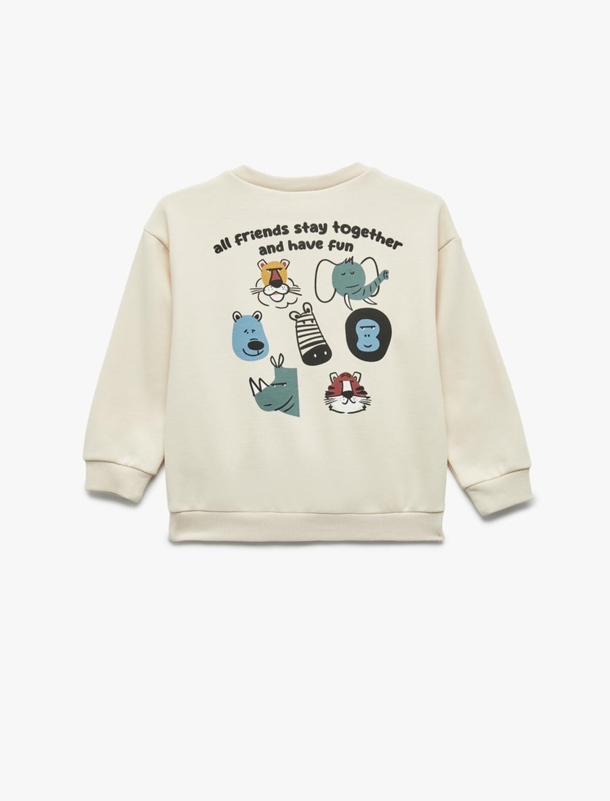 Koton Sweatshirt Erkek Bebek 6WMB10202TK Bej