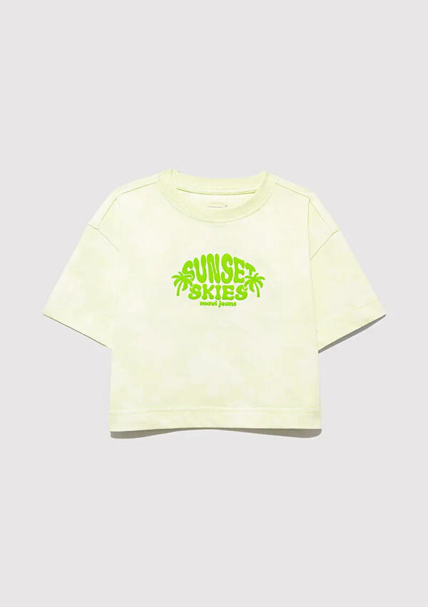 Mavi Tişört Kız Çocuk M7610324-90385 Yeşil