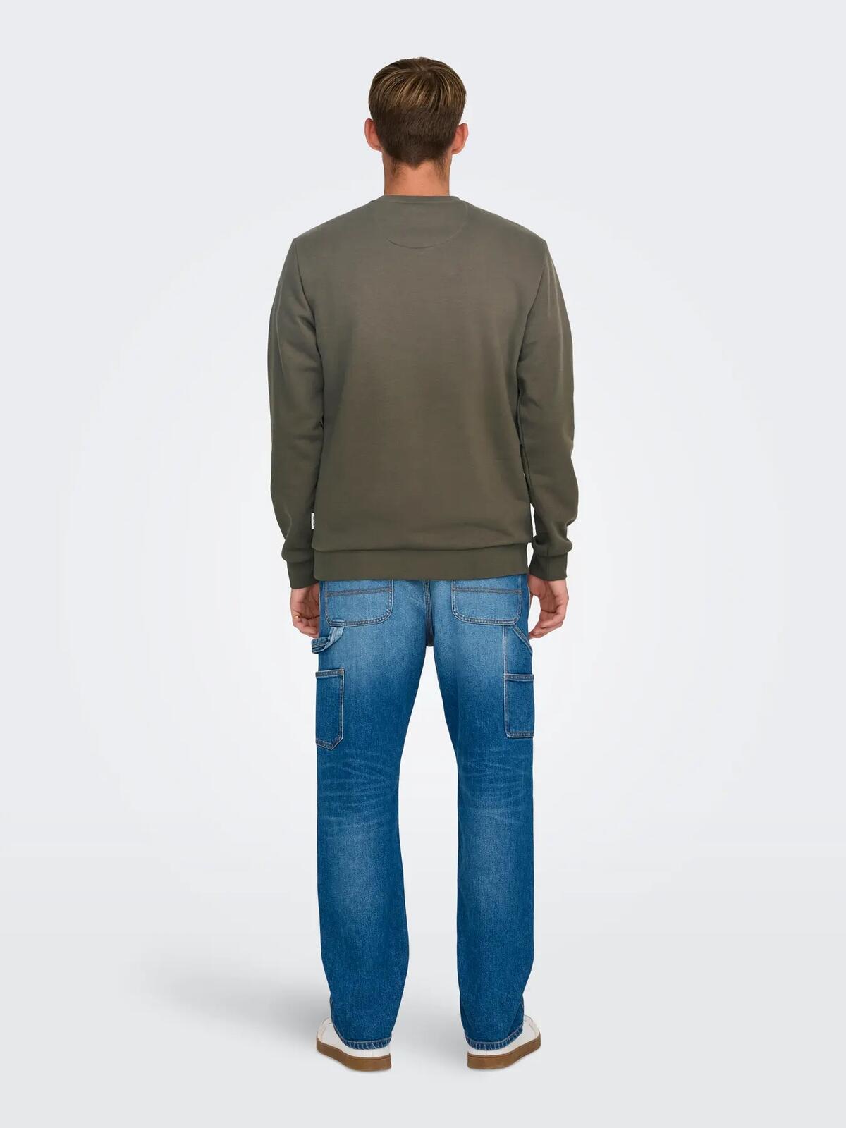 Only&Sons Sweatshirt 22031838 Kahve