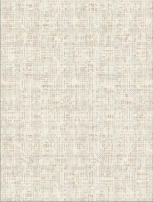 Dinarsu Desenli Embos Yolluk 150 Cm Giona Krem