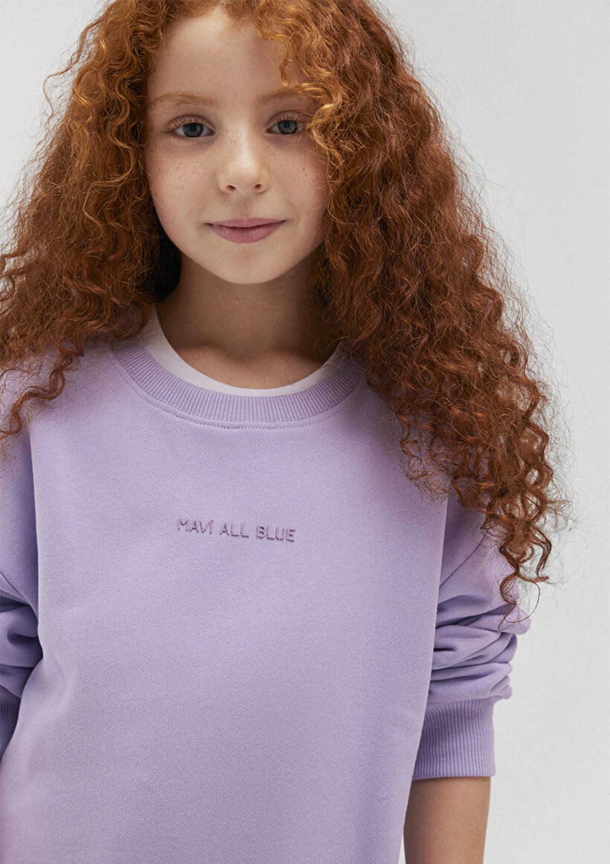Mavi Sweatshirt Kız Çocuk M7610035-81964 Lavanta