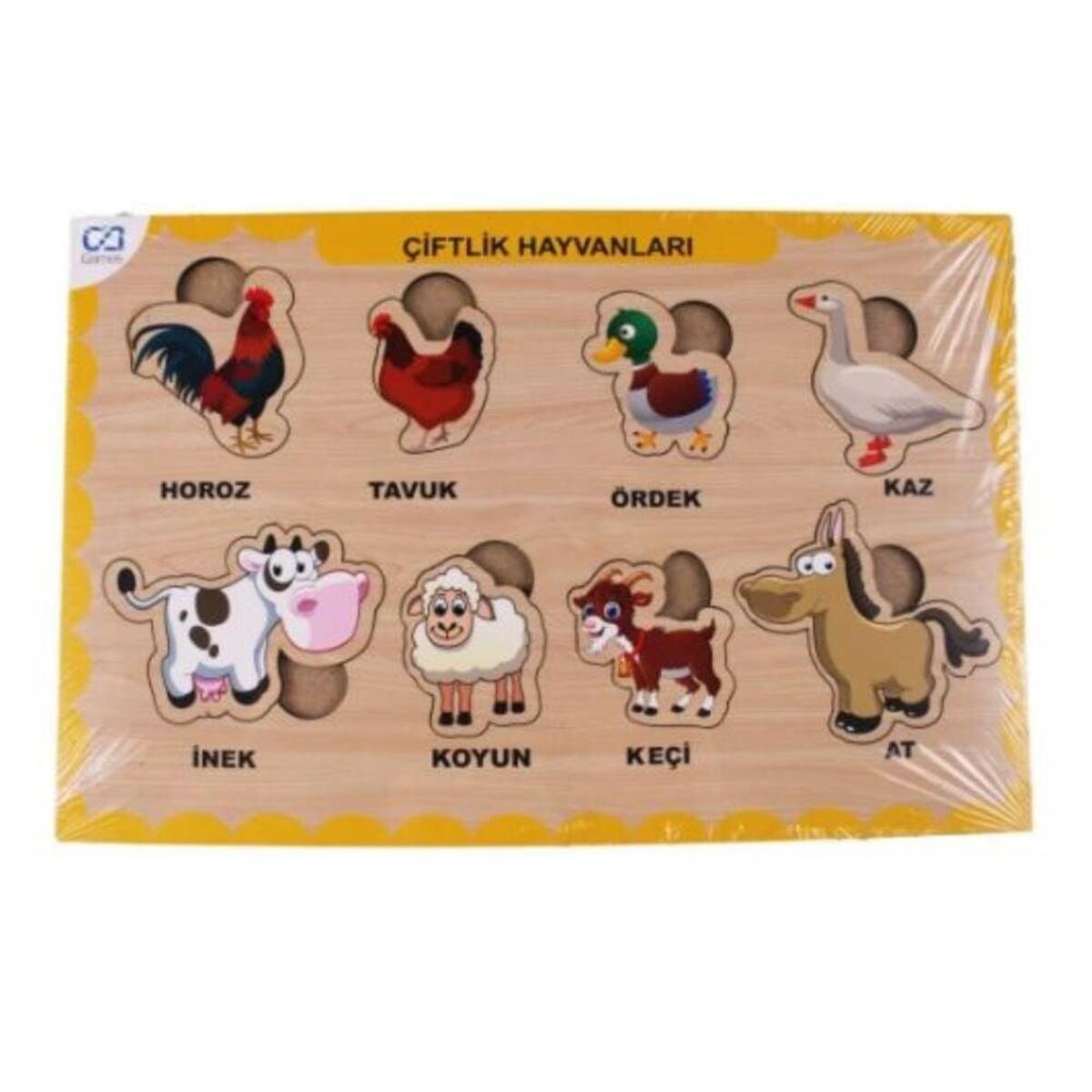 Ca Games Bul-Tak Ahşap Çiftlik Hayvanları CAAHS-3211