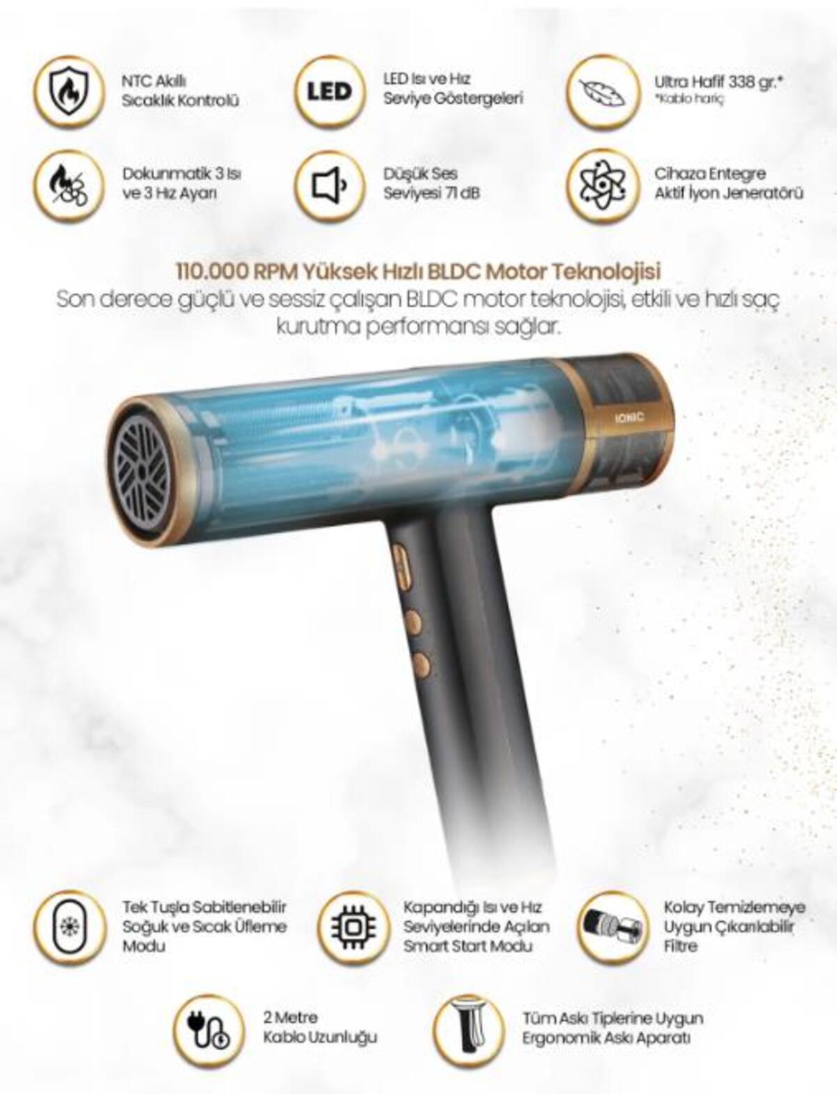 Relux Saç Kurutma Keratin Care Rhd9190B