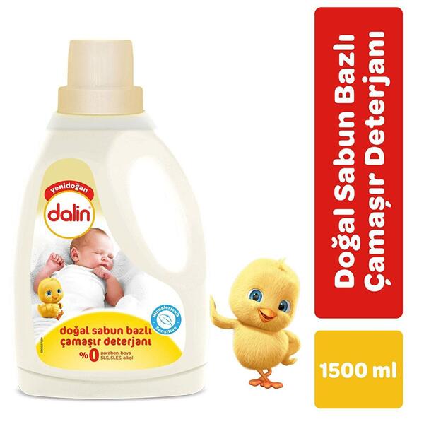 Dalin Sıvı Çamaşır Deterjanı Doğal Sabun Bazlı 1500Ml