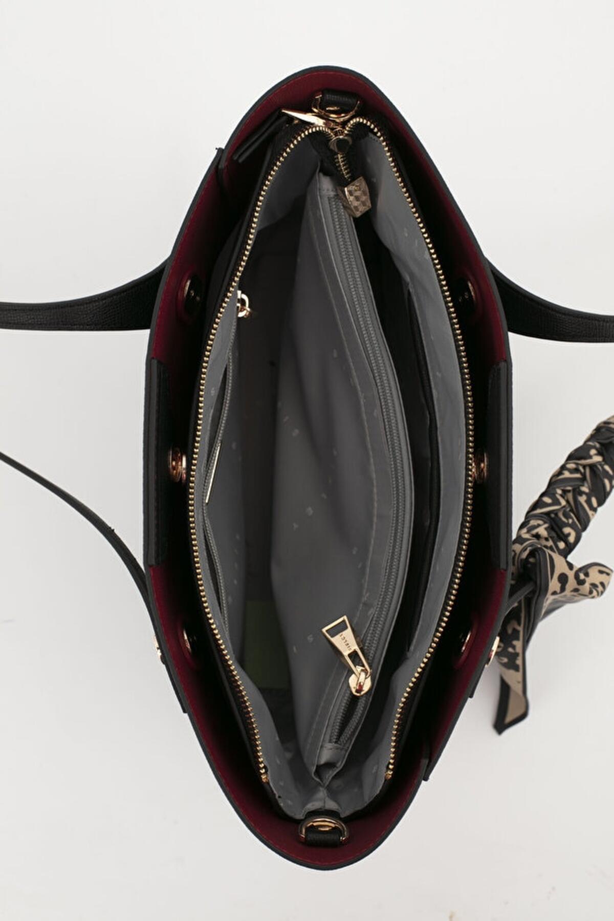 Sisley Kadın Kol Çantası SLY_284 Siyah - Bordo