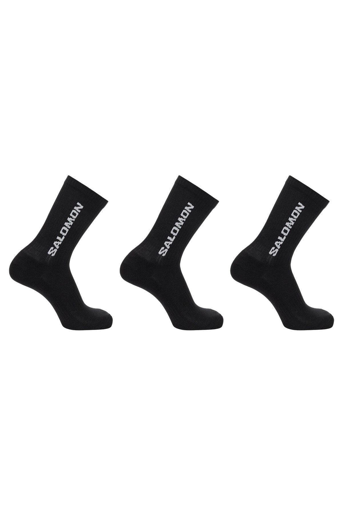 Salomon Çorap Everyday Crew 3-Pack LC2086100 Black 36-38