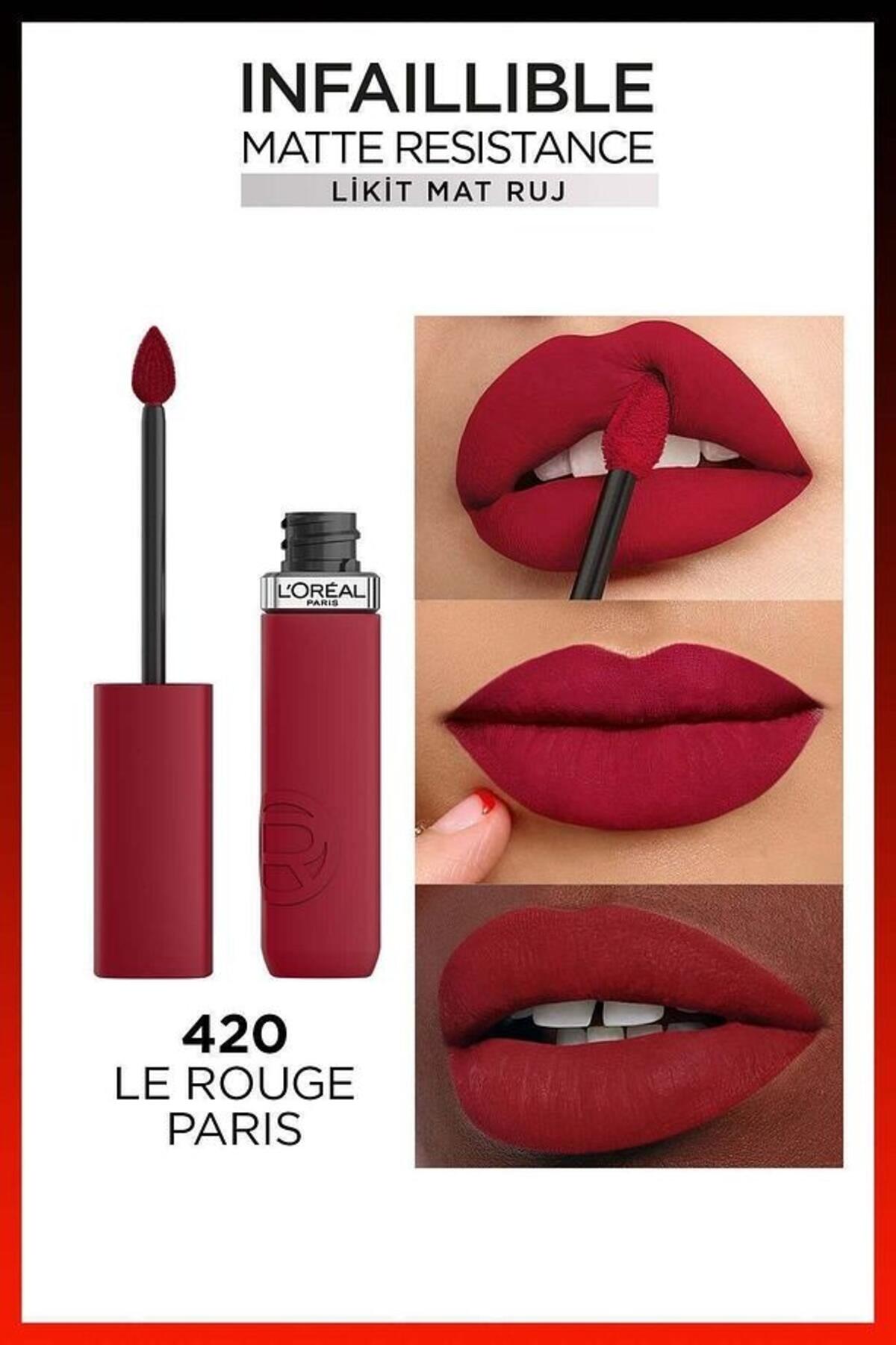 Loreal Paris Ruj Likit İnfaillible Matte Resistance No:420