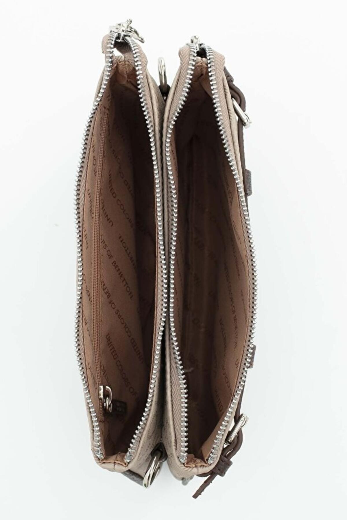 United Colors Of Benetton Kadın Kol Çantası BNT_1681 Taş-Kahve United Colors Of Benetton Kadın Kol Çantası BNT_1681 Taş-Kahve