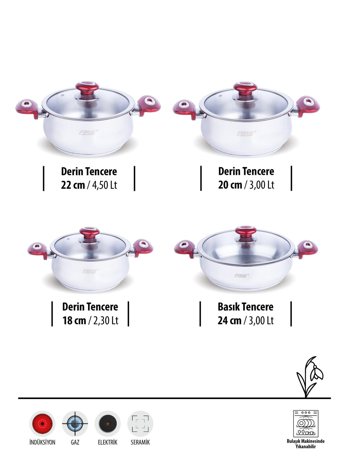 Fms T.S 8P Asi 6018 Kırmızı