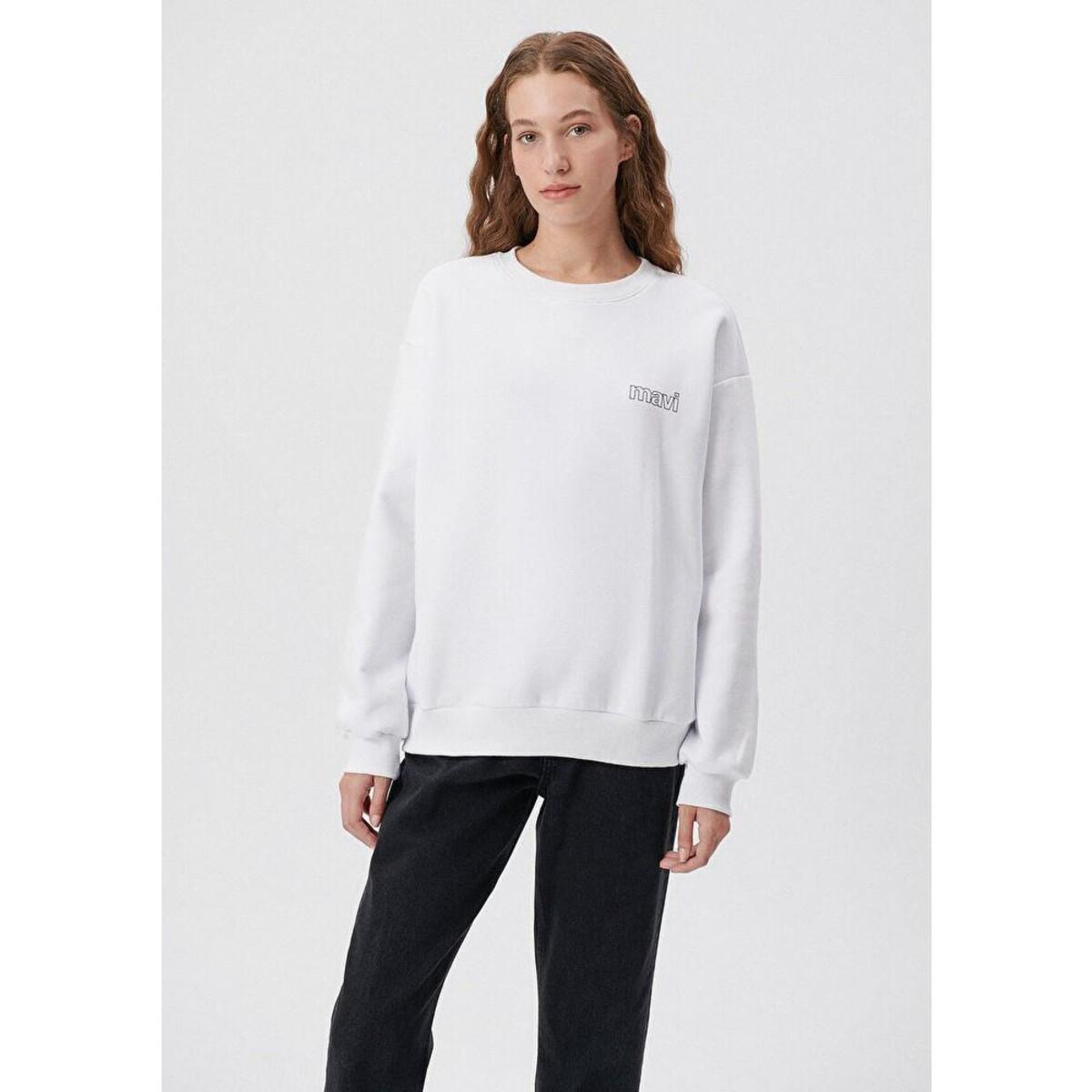 Mavi Sweatshirt M1611656-620 Beyaz