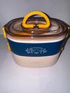 Vagonlife 1200 Ml 3 Bölmeli Paslanmaz Çelik Lunchbox Bl50251-2 Mavi
