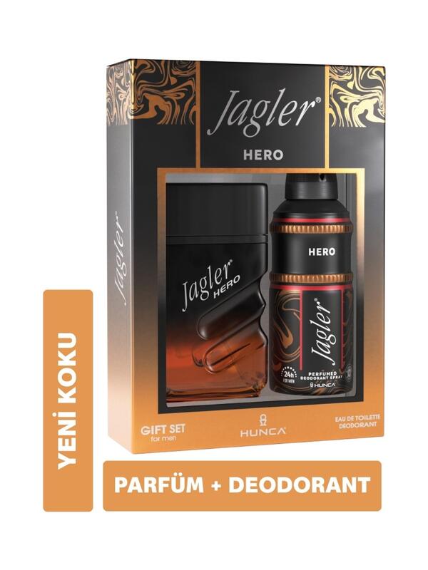 Jagler Erkek Parfüm Seti Hero 90Ml Edt+150Ml Deo