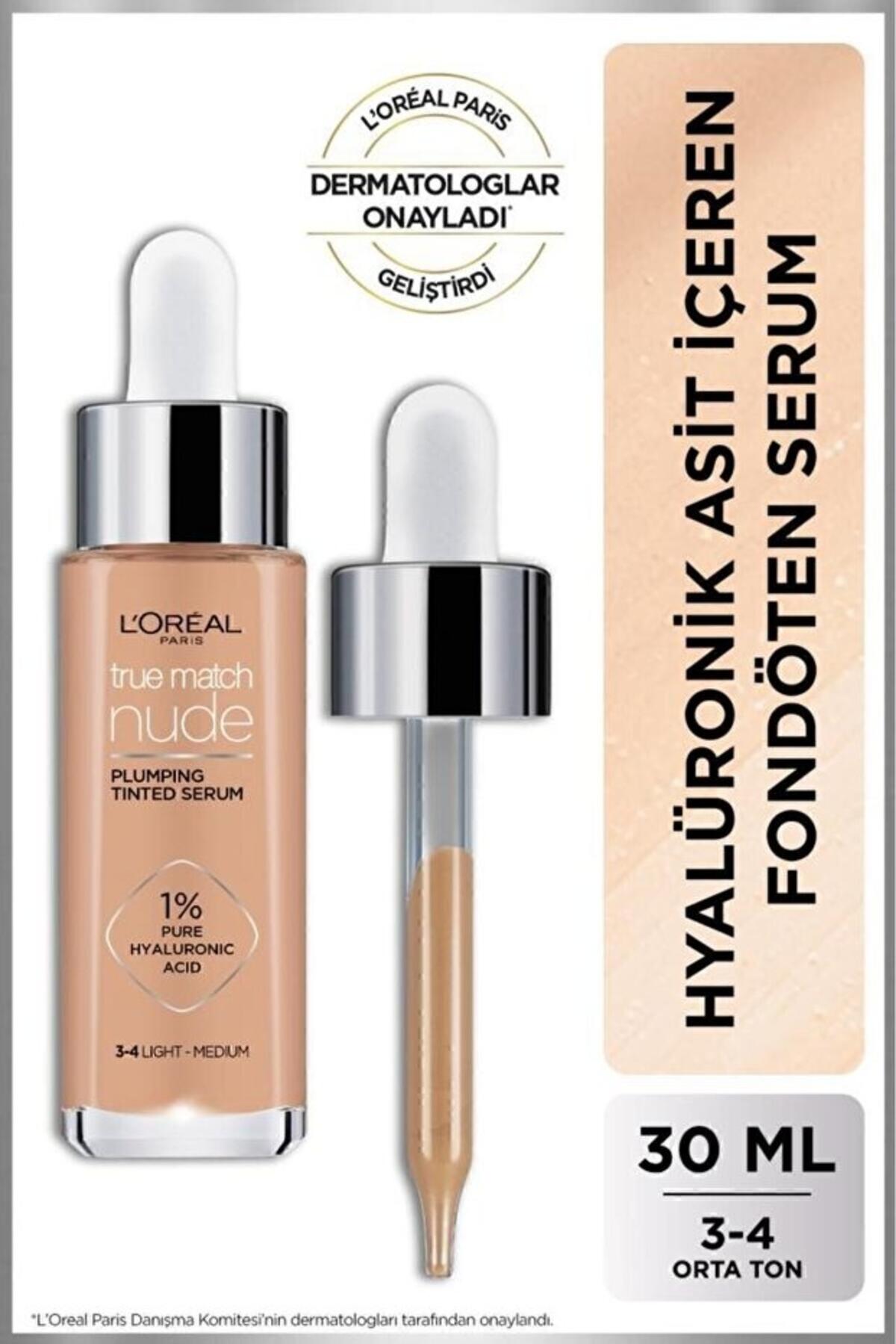 Loreal Paris Serum Fondöten True Match 3-4 Eng