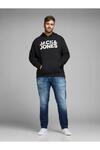 Jack&Jones Sweatshirt 12163777 Siyah EU4XL US2XL