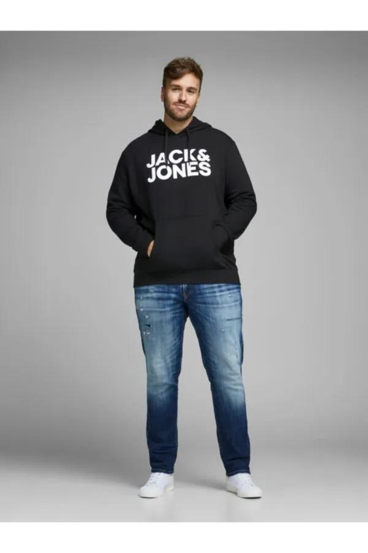 Jack&Jones Sweatshirt 12163777 Siyah EU4XL US2XL