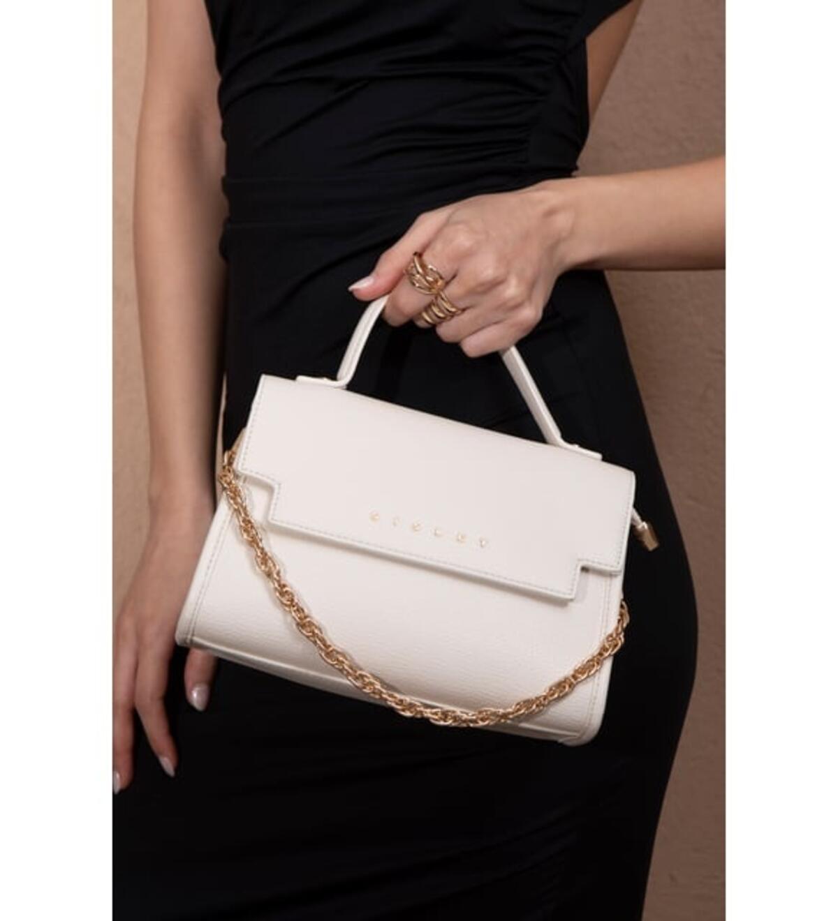 Sisley Kadın El Çantası SLY_184 Beyaz