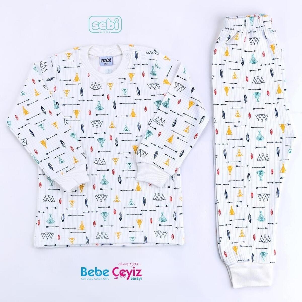 Sebi Pijama Takım 1-3 Yaş Çadırlı 9145