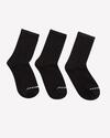 Skechers U Crew Cut 3 Pack Sock S212283-001 Black 43-46