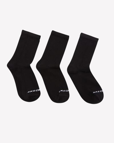 Skechers U Crew Cut 3 Pack Sock S212283-001 Black 43-46 (Dy)