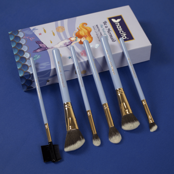 Nascita Makyaj Fırça Seti Mavi 6Lı (Kutu) NASBRUSHSET90