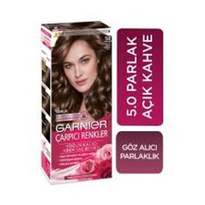 Garnier Saç Boyası Çarpıcı Renkler No:5.0 Açık Kahve (Dy)