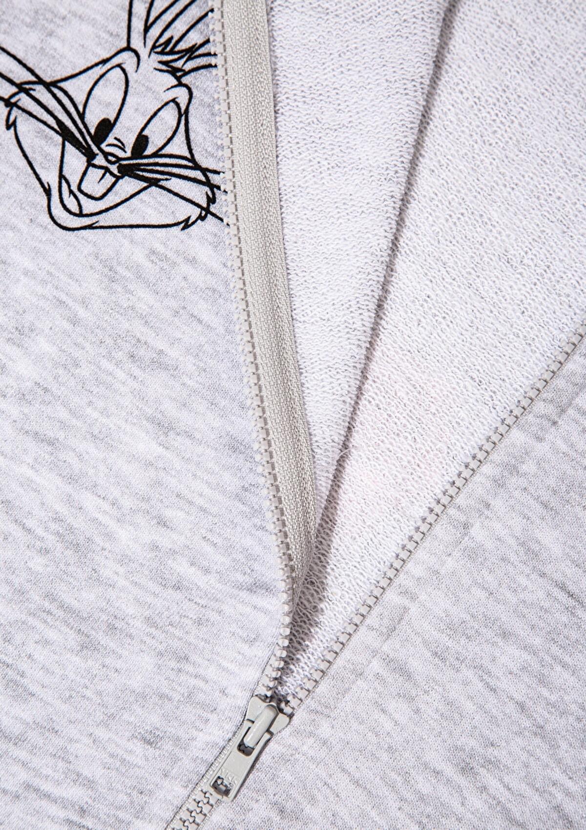 Mavi Sweatshirt Kız Çocuk M7S10134-88467 Gri Melanj