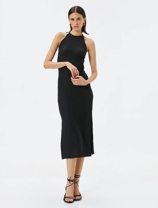 Koton Elbise 4SAK80019EK Siyah