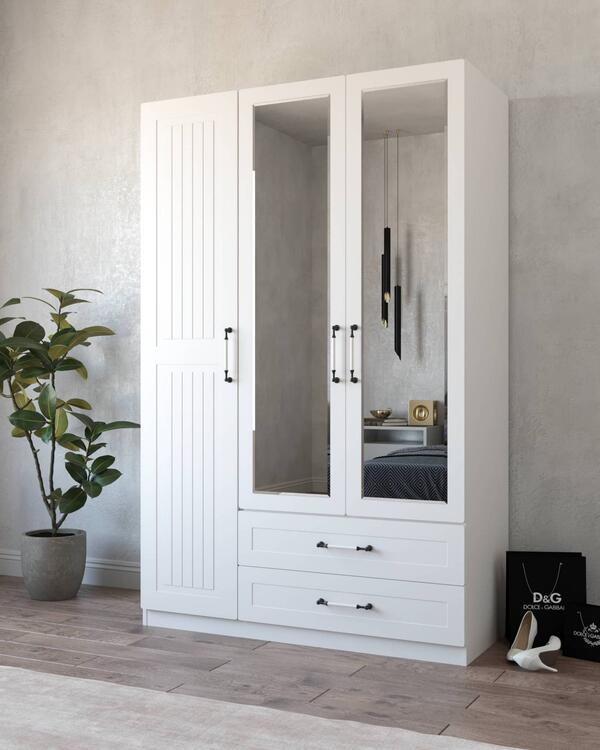 Chancolye Elbise Dolabı 3 Kapaklı Royal