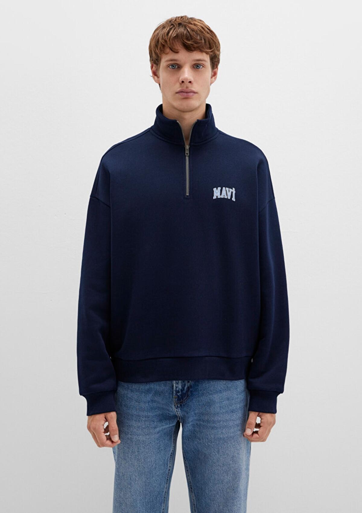 Mavi Sweatshirt M0S10208-70497 Lacivert