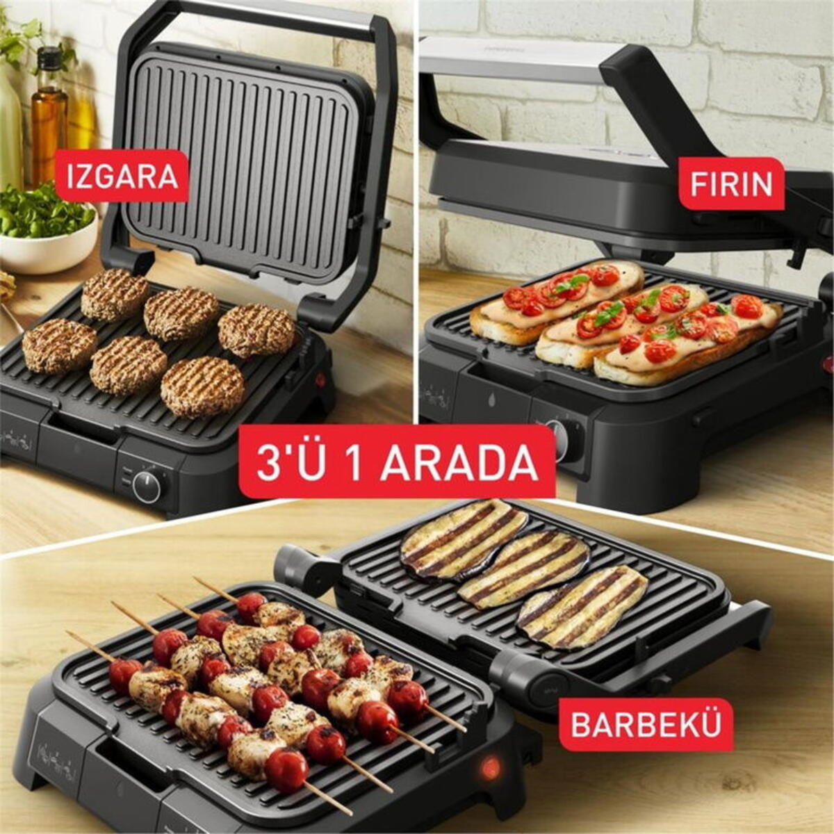 Tefal Tost Makinesi Super Grill 3İn1 1510002831