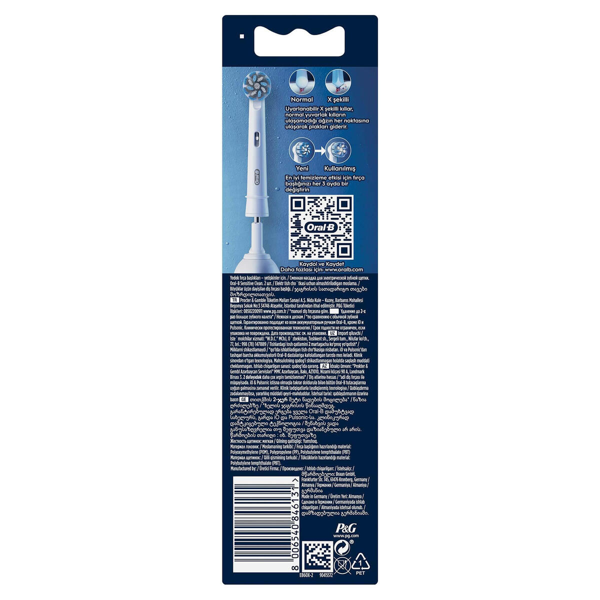 Oral-B Yedek Başlık 2Li Sensitive Clean EB60X