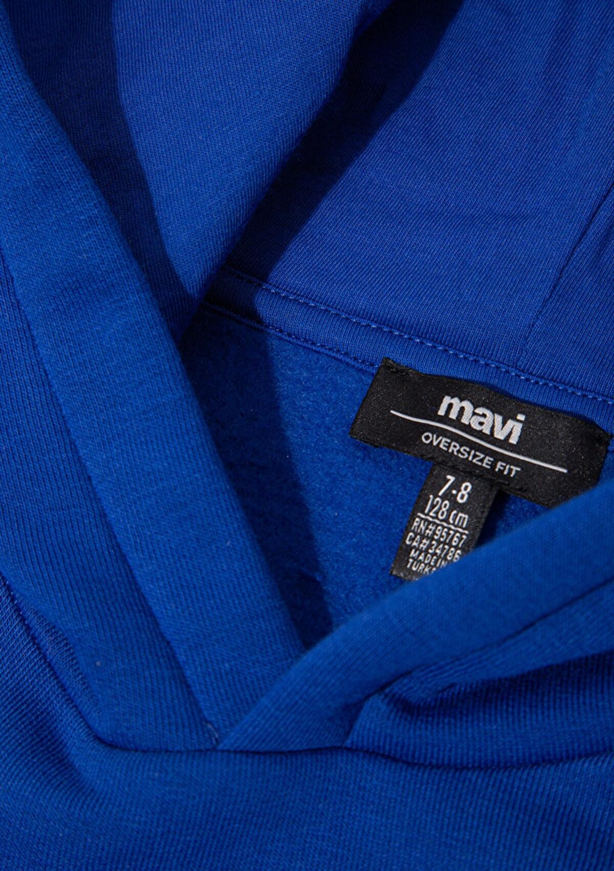 Mavi Sweatshirt Erkek Çocuk M6S10174-70896 Saks Mavi