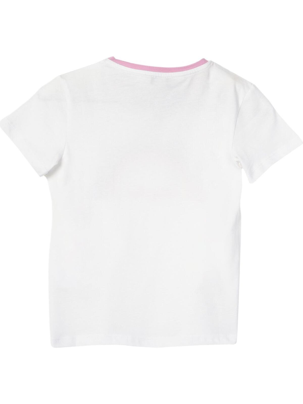 Benetton Tişört Kız Çocuk BNT-G21237 Beyaz
