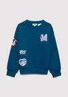 Mavi Sweatshirt Kız Çocuk M7S10164-89110 Mavi