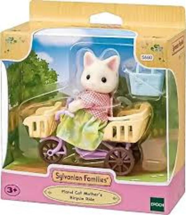 Adore Sylvanian Families Çiçekli Kedi Anne Ve Bisiklet ADR-ESE5680