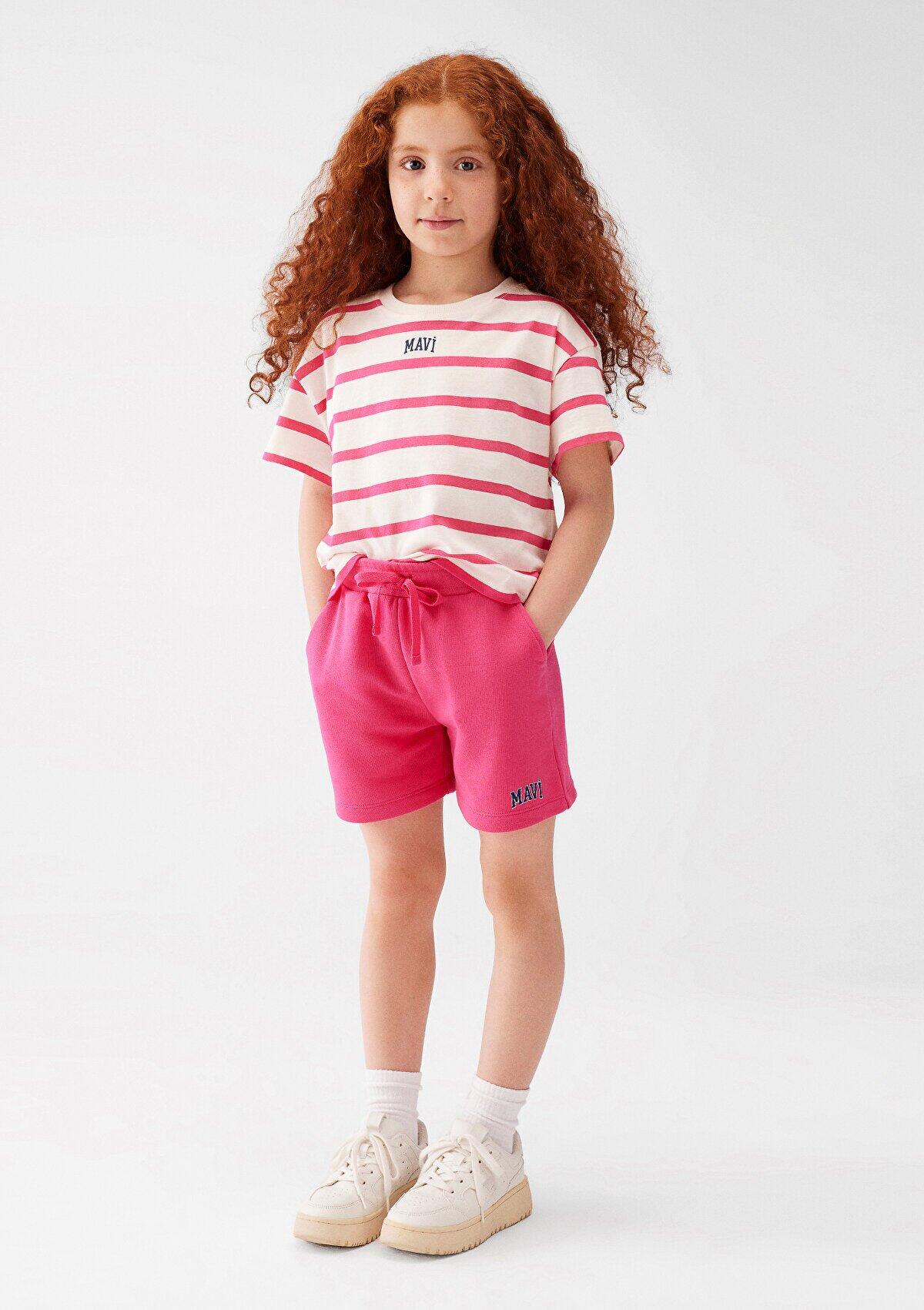 Mavi Şort Kız Çocuk M7410002-71111 Pembe