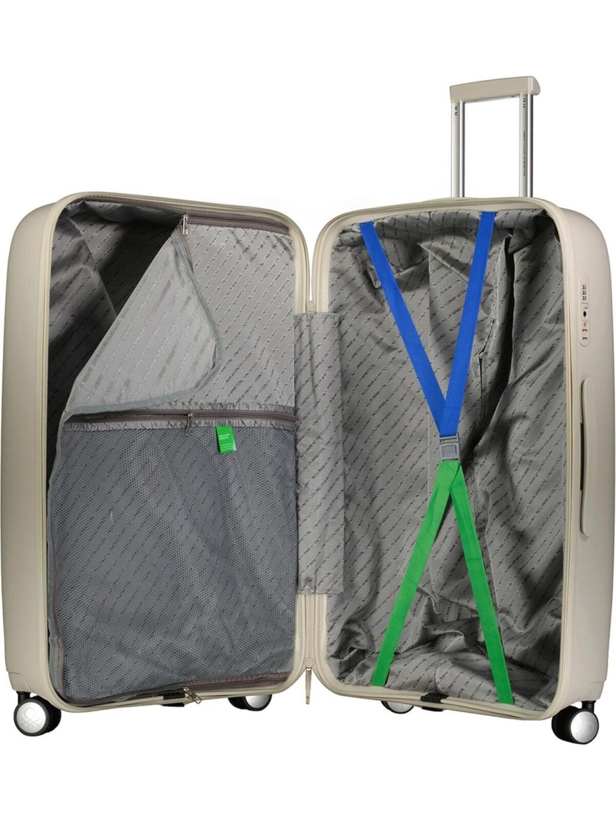 United Colors Of Benetton Valiz BNT1000-01 Bej Büyük Boy