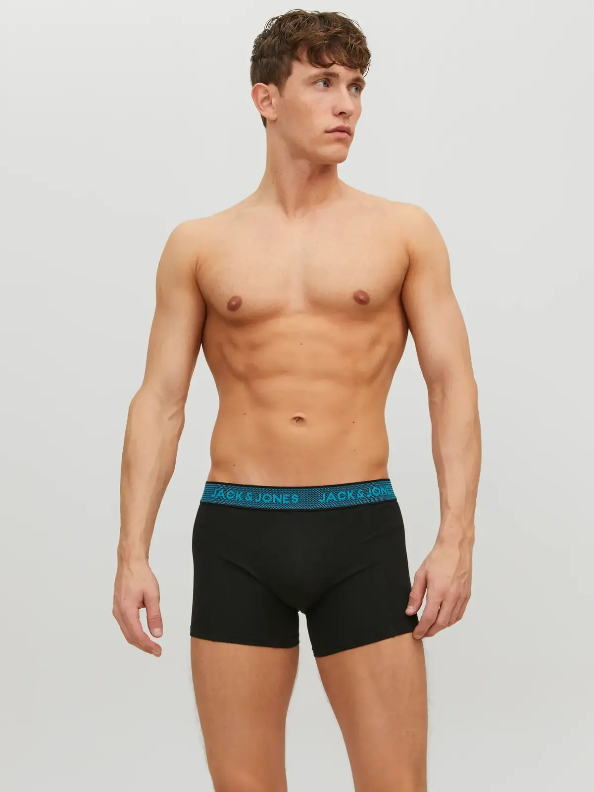 Jack&Jones Erkek Boxer 3Lü 12127816 Siyah