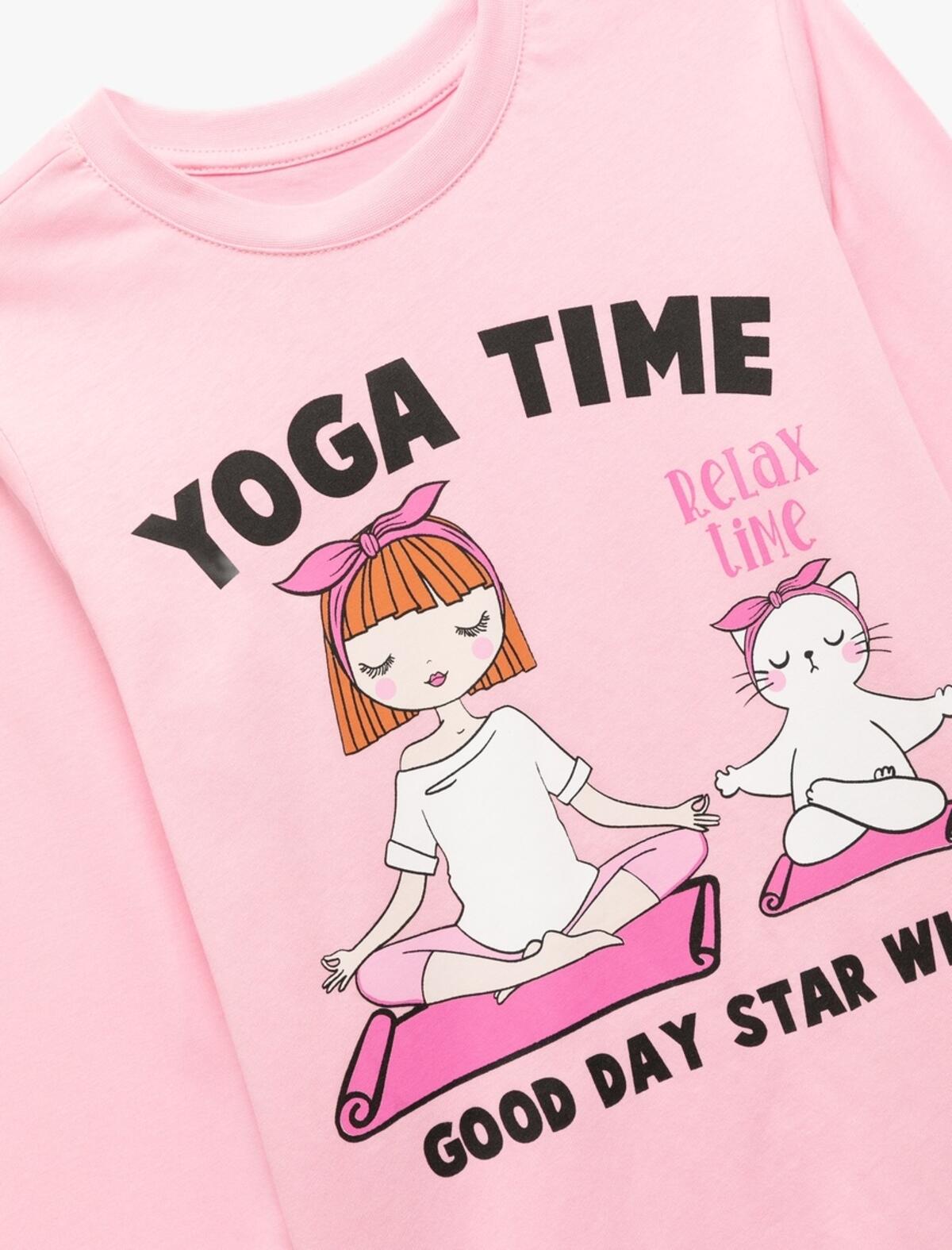 Koton Tişört Kız Çocuk 6WKG10166AK Pembe
