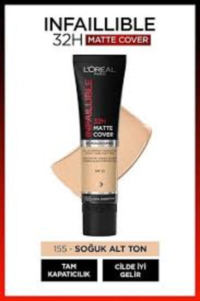 Loreal Paris Fondöten İnfaillible Mat Cover No:155 (Dy)