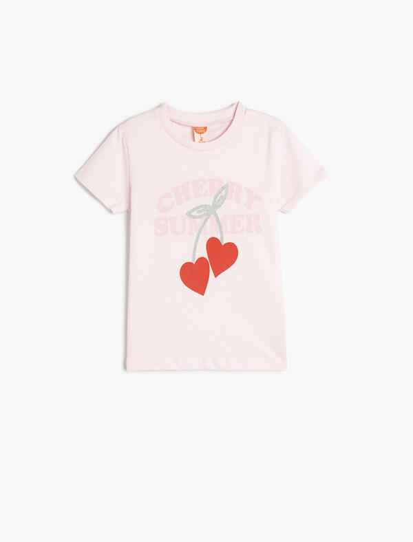 Koton Tişört Kız Bebek 5SMG10023AK Pembe