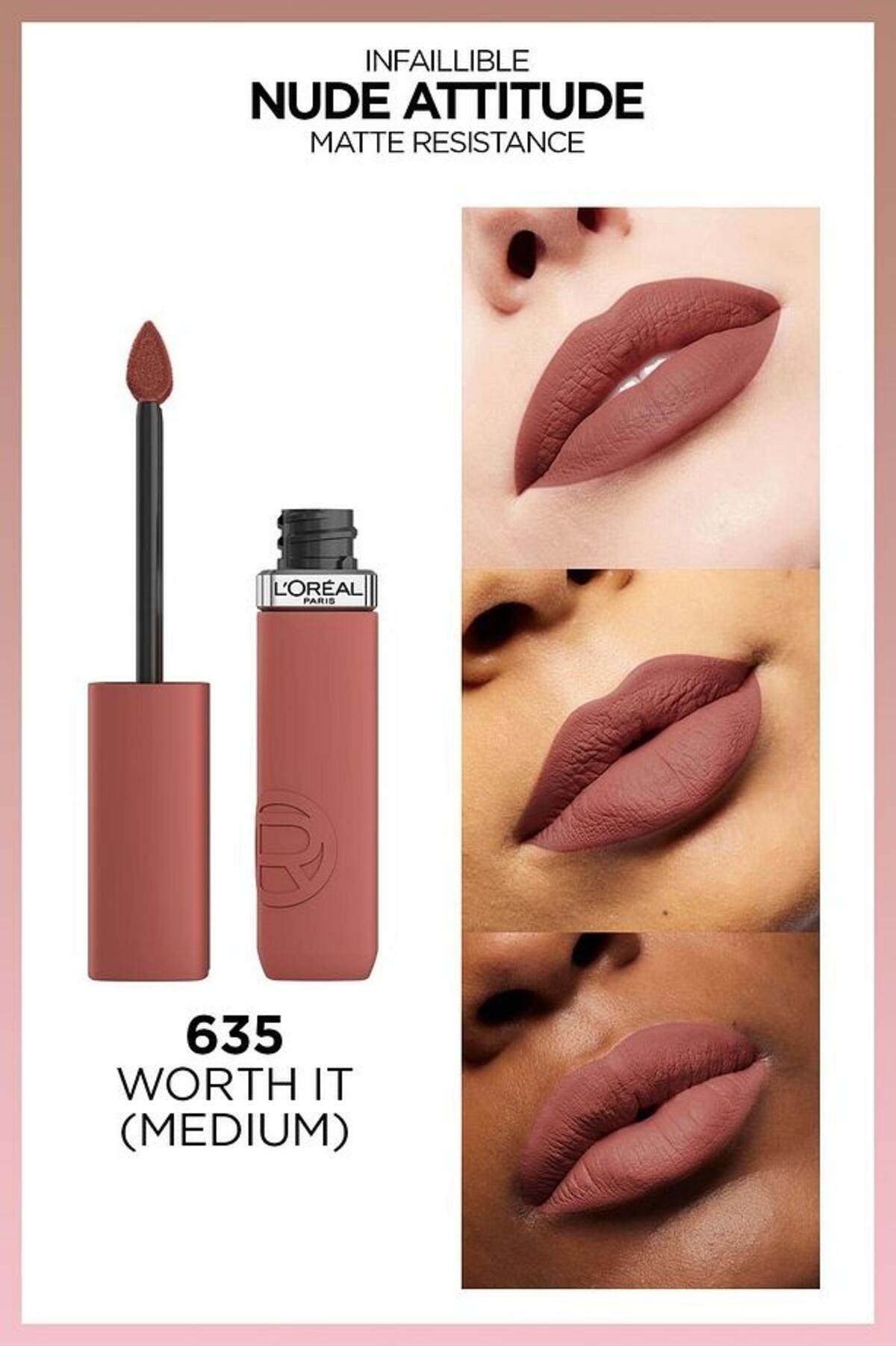 Loreal Paris Ruj Likit İnfaillible Matte Resistance No:635