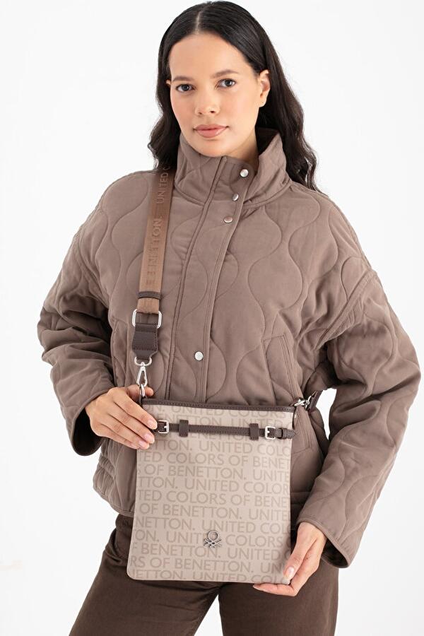 United Colors Of Benetton Kadın Çapraz Çanta BNT_1684 Taş-Kahve