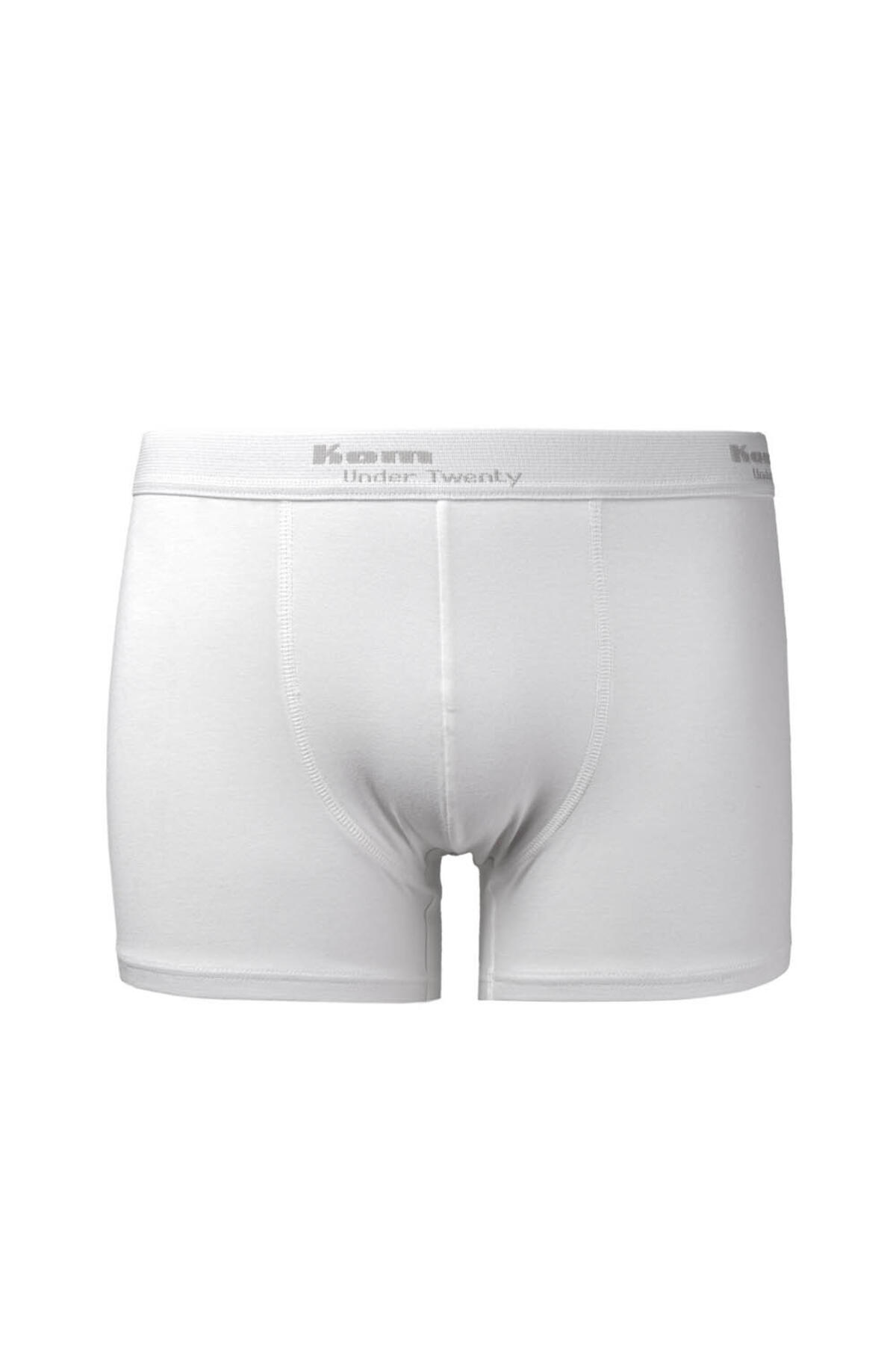 Kom Boxer Tight 2Li 111.011 Beyaz 2XL