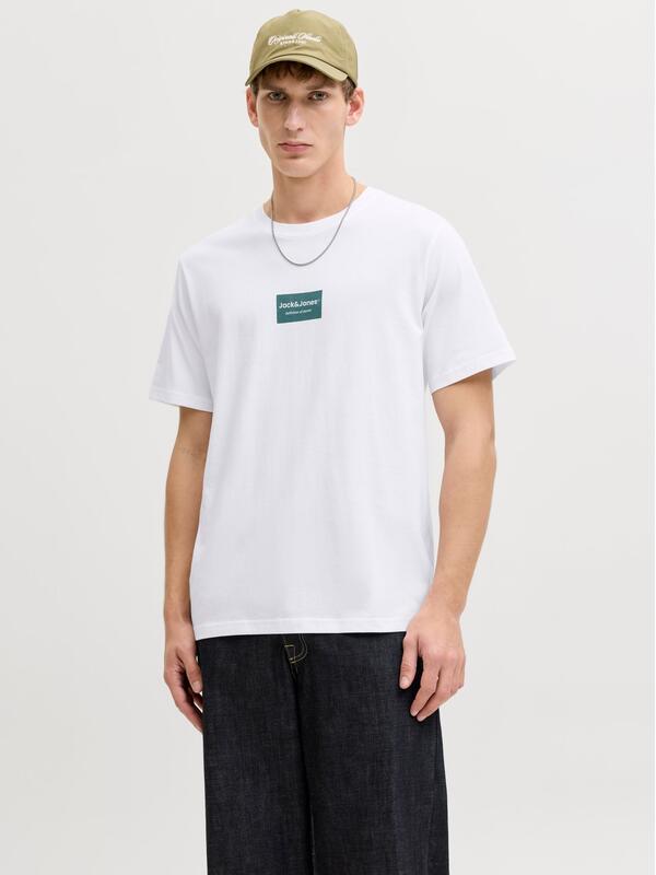 Jack&Jones Erkek Tişört 12288092 Beyaz